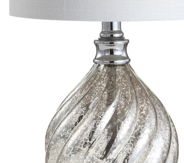Lawrence 20.5" Glass/Metal LED Table Lamp - JONATHAN Y